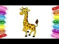 Giraffe Coloring Drawing Animal Coloring Pages for kids Children