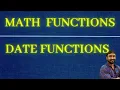Math Date Function Learn SQL SQL Tutorial for Beginners in Hindi