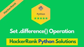HackerRank Set difference Operation problem solution in Python Python problems solutions