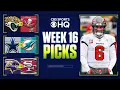 NFL Week 16 BETTING Expert Picks For EVERY GAME I CBS Sports