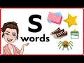 WORDS THAT START WITH LETTER Ss | 'S' Words | Phonics | Initial Sounds | LEARN LETTER Ss