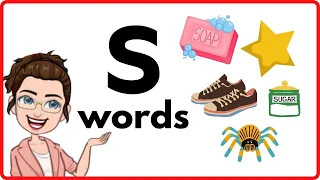 WORDS THAT START WITH LETTER Ss S Words Phonics Initial Sounds LEARN LETTER Ss