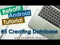 Retrofit Android Tutorial - Creating Database