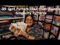99 Cent Simplicity Pattern Haul from Joann