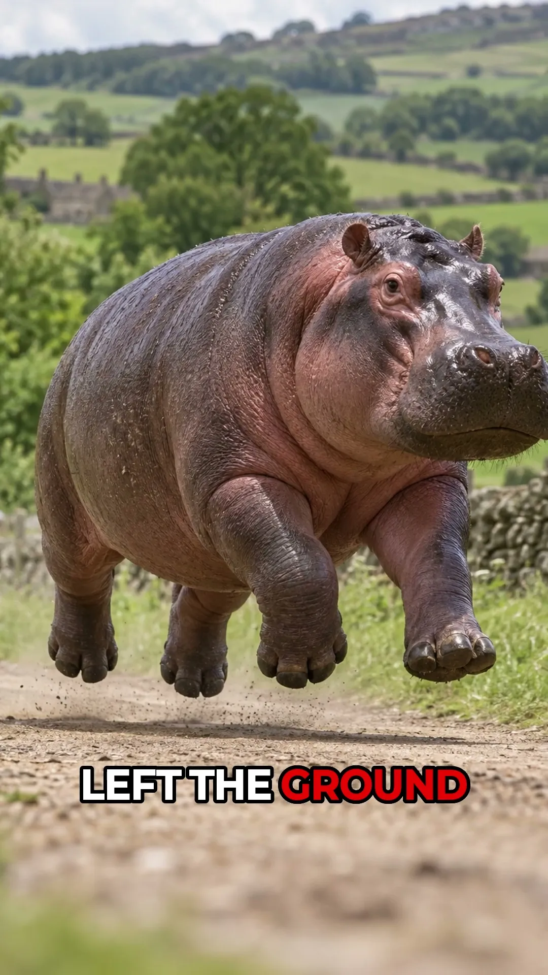 Why Hippos Actually Go Airborne When They Run Fast #Shorts #Hippo #Science