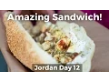 Arabic Kaek Sandwich at Salaheddin Bakery - INCREDIBLE Sesame Bread Sandwich in Amman Jordan