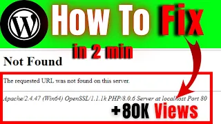 The requested URL was not found on this server Apache error problem fix MAK Services