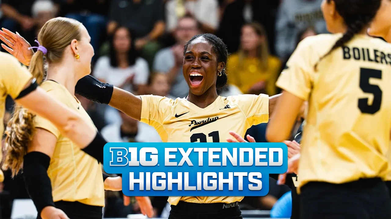 Purdue at Iowa | Extended Highlights | Big Ten Volleyball | 10/15/2026