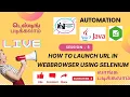Session 5 How to Launch the URL in Selenium in Tamil Get method in Selenium Tamil