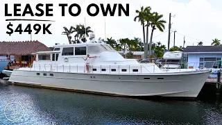 $449K 78′ Yacht Tour / CanNOT afford a house on the Water? You Can Live aboard This!