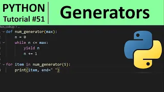 Python Tutorial - Generator in Python Programming for Beginners