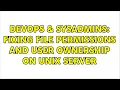 DevOps SysAdmins Fixing file permissions and user ownership on Unix server
