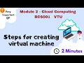 Steps for creating virtual machine configure and deploy a virtual machine cloud computing BCS601