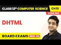 DHTML - Computer Networks Class 12 Computer Science Chapter 10 2025 26
