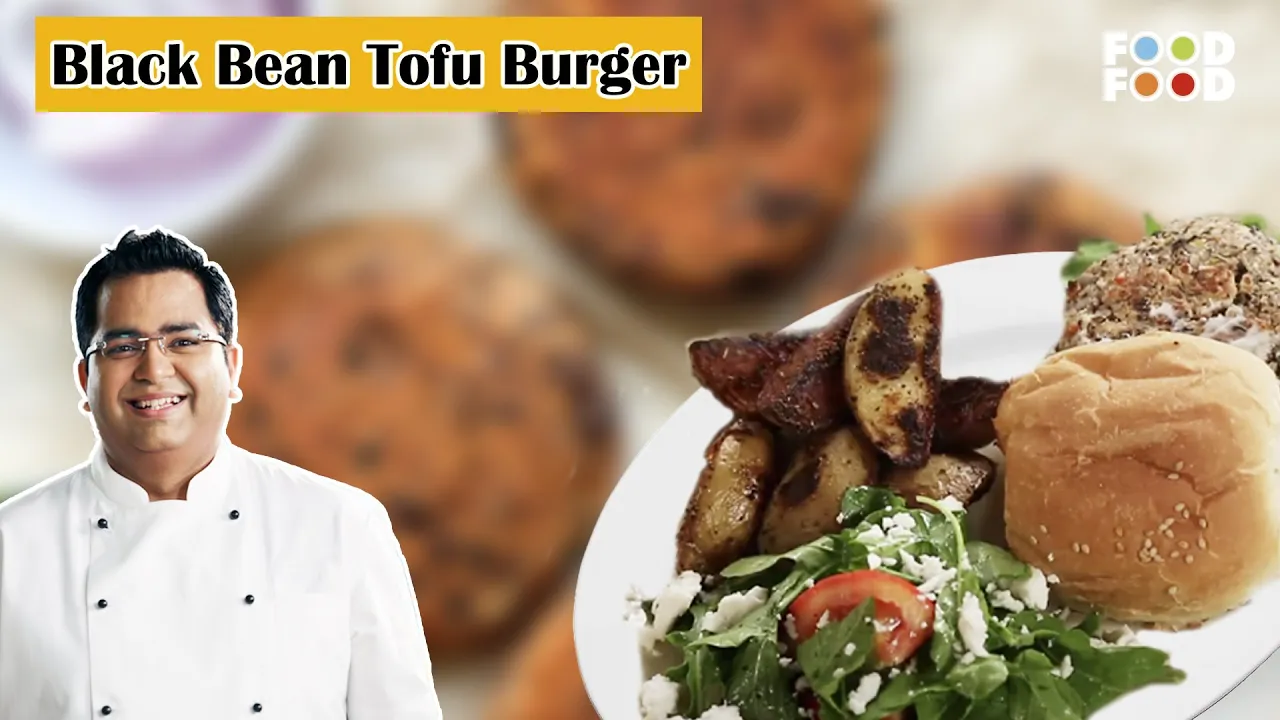 How to Make the Best Homemade Black Bean Tofu Burgers  Vegan Burgers for After Gym Snack  