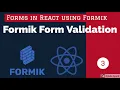 React Formik - Form Validation