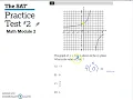SAT Practice Test Math Module 2 Problem