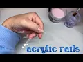 Doing my own nails White French Tip Design