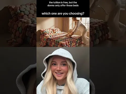 FREE to live in dorm but you can only pick ONE bed! #xyzbca #viral #shorts #fyp creator: aiasmr