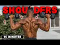 15 MINUTE LIGHTWEIGHT DUMBBELL SHOULDERS TRAPS WORKOUT