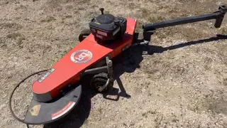 Mowing with a DR Tow-Behind Trimmer Mower Belted Galloway Homestead