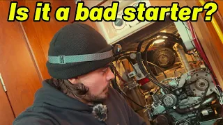 Replacing starter on my sailboat. Universal ￼diesel engine.