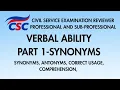 CSE Reviewer 2026 Verbal Ability - Synonyms Part 1