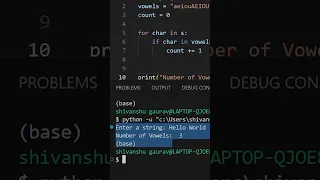 how to count vowels in string python for beginners