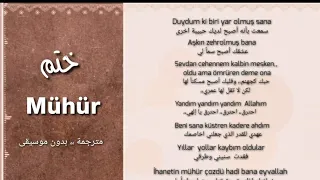 بدون إيقاع اغنية ختم التركية الحزينة مترجمة بدون موسيقى 