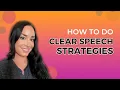 Clear Speech Strategies Motor Speech Disorders