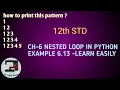 CH-6 NESTED LOOP STRUCTURE 12th std python