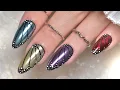 Viral Chrome Butterfly Nail Art Tutorial Trending Butterfly Wing Nails
