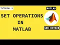 SET OPERATIONS IN MATLAB UNION AND INTERSECTION OF SETS MATLAB BEGINNER S COURSE 2021 MALTAB