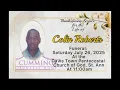 THANKSGIVING SERVICE FOR COLIN ROBERTS