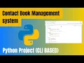 Contact Book Management System Python Beginner Level Project Jupyter Notebook