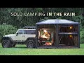 Download Lagu SOLO Camping in HEAVY RAIN [ Giant 2 STORY TENT shelter, Cosy Comfort, relaxing ASMR ]