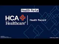 Expanse Health Portal - Health Record