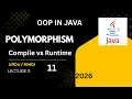 Polymorphism in Java Compile Time Runtime Polymorphism OOP Lecture 11