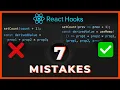 Which React Hook Mistakes can cause re-renders memory leaks and bugs Must for React beginners