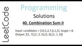 Combination Sum II Leetcode Solution Python