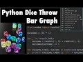 Python Program Graphically Displays Dice Throw Outcome Counts