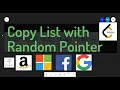 Copy List With Random Pointer Amazon Facebook Microsoft Top Coding Interview Questions