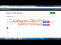 Codeigniter CRUD Project bootstrap 4 edit employee form part 9