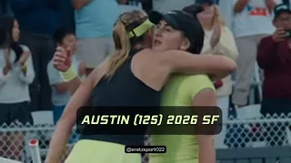 Austin 125 2026 SF Paula Badosa WC vs Bianca Andreescu WC Extended Highlights