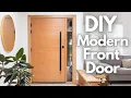 How To Frame And Install A Modern Exterior Entryway Door Ultimate Curb Appeal DIY