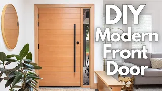 How To Frame And Install A Modern Exterior Entryway Door Ultimate Curb Appeal DIY