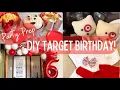 Target Party Prep DIY Target Birt ay Party Cake Baking Balloon Garland Starbucks Setup