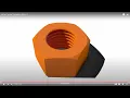 V1 edited draft nut w screw threads in Rhino 7
