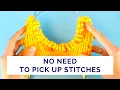 Neckline Shaping Without Binding Off Stitches