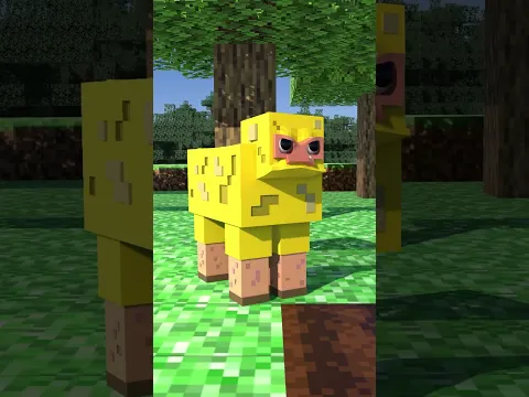 😤 Minecraft villager vs meanest sheep. #minecraft
